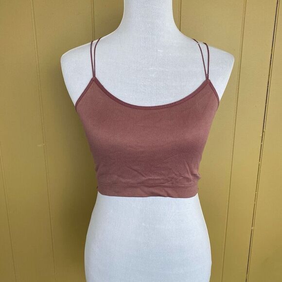 Gilly Hicks women M bralette w/criss cross spaghetti straps and lace back - Picture 1 of 6